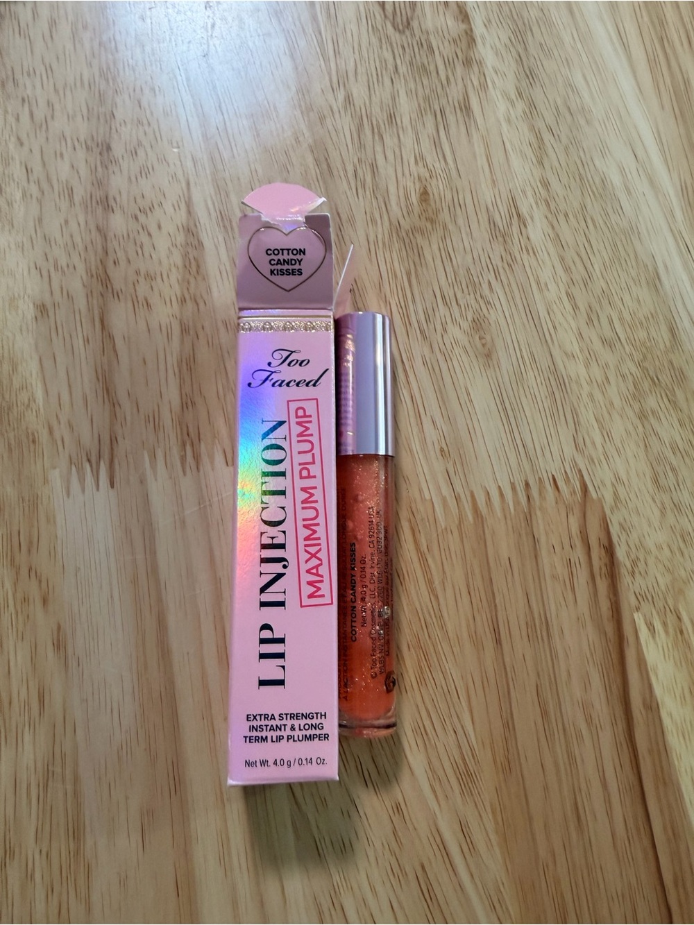 Too Faced Lip Injection Maximum Plump Gloss - Cotton Candy Kisses (Pink)